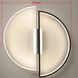 Nordic Modern LED Ceiling Lights 42W 52W Simple Semicircle Ceiling Lamp Fixture Led Lights for room Living Room Decor AC85-265V