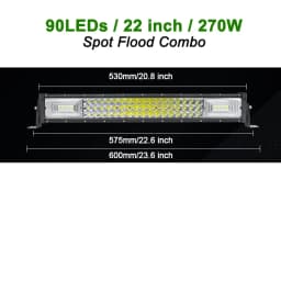 22 32 42 50 52'' Inch Straight Curved Led Light Bar Spot Flood LED Car Lights Offroad Driving Fog Lamp Truck 4x4 ATV UTV 12V 24V