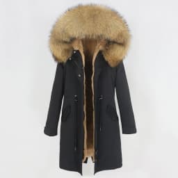 OFTBUY X-long Parka Waterproof Outerwear Real Fur Coat Winter Jacket Women Natural Fox Fur Hood Luxury Outerwear Detachable New