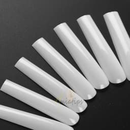 3XL Full Cover False Long Stiletto Nail Tips Sculpted Clear Press On Artificial Fake Nails Manicure Salon Supply 120pcs