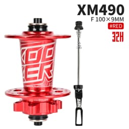 KOOZER XM490 Front Hub NBK 2 Bearing Cube Bushings 100x9MM 100x15MM 28/32/36 Holes Black Red