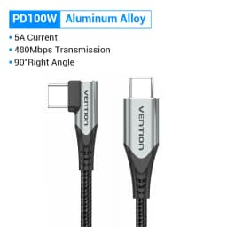 Vention PD 100W USB Type C to USB C Charging Cable for Samsung S10 S20 MacBook Pro iPad Quick Charger 4.0 PD Fast Charging Cord