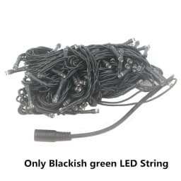 Dark Green/Transparent Soft LED Light String Fairy Garland Star Effect DC12V 4 Colors Holiday Christmas Party Exterior Layout