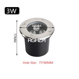 Waterproof Led Light Garden Underground Lamps 3W 5W 7W 9W IP68 Outdoor Buried Path Spot Recessed Ground Lighting 85-265V DC12V