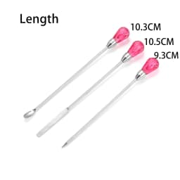 6 Style Pink Pliers Jewelry Making Tool Kits Mix Needle Spoon Tool Round Nose Plier Side Tweezers for Make DIY