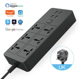 WIFI Smart Power Strip Universal with 5V3.1A Alexa Google Home Bluetooth Control Multi Plug 6AC 4USB Voice Control UK/EU/US/AU
