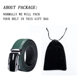 High Quality Green Faux Leather Belts For Men Metal Automatic Buckle Men's Belt Luxury Famous Brand Waist Strap DiBanGu