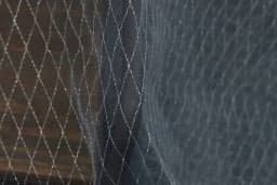 150cm Wide 1meter/lot Thin Tulle Fabric Veil Lace Fabric Material Grid Black White Gold Silver Thread Decoration X1087
