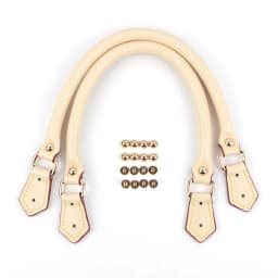 2Pcs 40cm Cow Leather Bag Handles Replacement Handbag Purse Shoulder Strap for Women DIY Handmade Bag Accessories