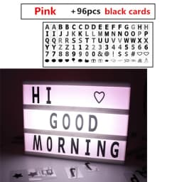 LED Combination Night light Holiday Lights USB AA Battery Box DIY Letters Symbol Cards Decoration Lamp Message Board Lightbox