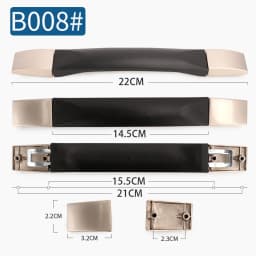 SUZAOZHE Suitcase Luggage Replacement Handle Travel Suitcase Handle Strap Factory Replacement Zinc Alloy Grip Carry Grip