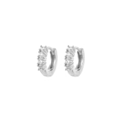 CRMYA Gold Silver Filled Several Sizes Hoop Earring CZ Zircon Heart Higgle Earrings For Women Jewelry Wholesale Aretes De Mujer