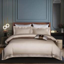 Embroidered Deep Green Blue Duvet Cover Premium Soft Egyptian Cotton Bedding set Double Queen King 4/6Pcs Bed Sheet Pillowcases