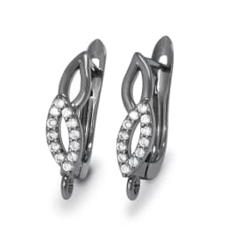 New DIY Earrings Clasps Hooks for Woman Handmade Jewelry Making Accessories Gold Color Brass Zircon Earrings Hook