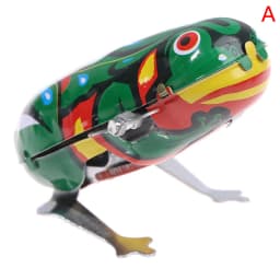 Kids Classic Iron Wind Up Toy Frog Rabbit Rooster Mouse Action Figures Toy For Children Kids Classic Toy