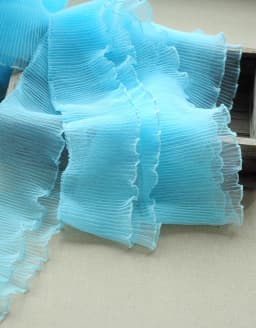 2M 10CM Wide Exquisite Red Pink Lace Ribbon fabric Elastic Ruffle Trim Collar Sewing Clothing Skirt Headwear Guipure Decoration
