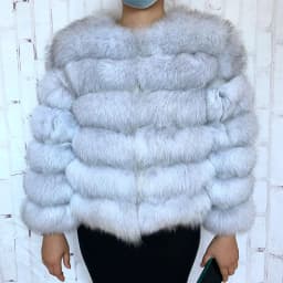 100% Natural Fur Jacket Real Fur Coat Winter Jacket Women Natural Fox Fur Luxury Fashion 50cm Short Jacket Wholesale Hot 2022