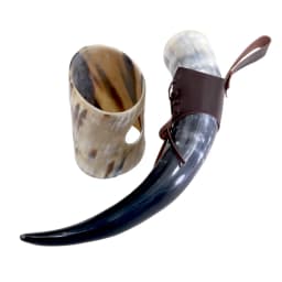 Handicrafts Viking Drinking Horn Cups Ale Beer Wine Goblet Chalice Tankard Ox Horn Beaker Vessels Viking Drinking Mug