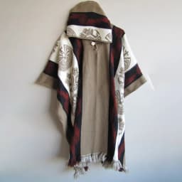 Fashion Men Poncho Shawl Knitting Retro Ethnic Pattern Printing Autumn Winter Windbreaker Women Hooded Cape Male Outwear Coats