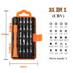 21/31 in 1 Screwdriver Set of Screw Driver Bit Set Multi-function Precision Mobile Phone Repair Device Hand Tools Torx Hex