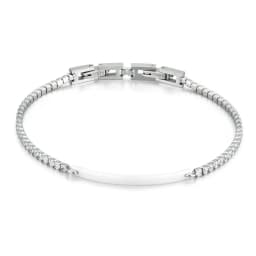 BONISKISS 2020 Hot Sale Ceramic Bracelets Bangles for Women Stainless Steel Double Buckle Adjustable Length Ladies Bracelet