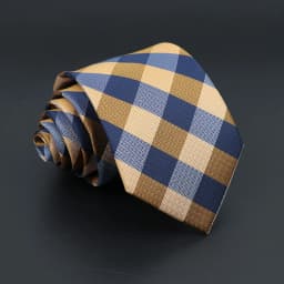 New Men's Classic Plaid Tie Luxury Stripe 8cm Jacquard Necktie All-Match Cravat For Business Wedding Party Daily Wear Accessory