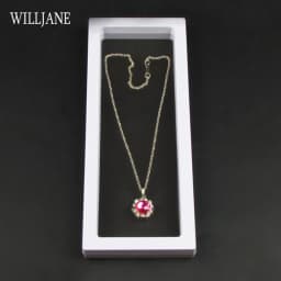 3D Floating Picture Frame Shadow Box Protect Ring Earrings Jewelry Display Stand Pendant Necklace Holder Gem Stones Storage Case