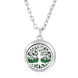 Fashion Aromatherapy Diffuser Star Moon Necklace Stainless Steel High Quality Heart-Shaped Essential Oil Lockets Pendant Jewelry