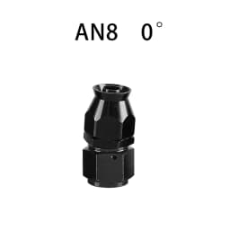 AN4/6/8/10/12 Straight 0°/45°/90°/180° Degree Reusable Hose End Fitting Adapter For Swivel PTFE Oil Fuel Line Hose End Fitting
