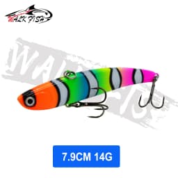 WALK FISH Sinking Vibration Fishing Lure 10g 14g 18g 22g Hard Bait Artificial VIB Winter Ice Fishing Pike Bait Tackle Isca Pech