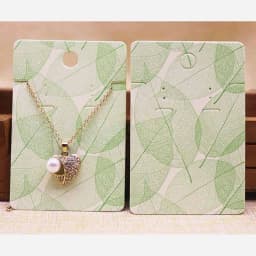 50pc Jewelry Set Package Card + 50 Oppbag 6*9cm Flower/ Marbling Necklace Earring Set Pendant Package Card