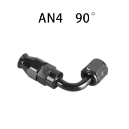 AN4/6/8/10/12 Straight 0°/45°/90°/180° Degree Reusable Hose End Fitting Adapter For Swivel PTFE Oil Fuel Line Hose End Fitting