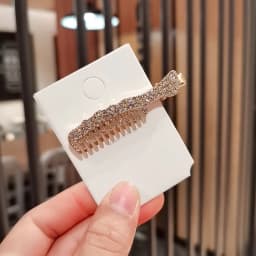 New Fashion Scissors full drill luxury rhinestone side clip duckbill clip hairpin Barrettes Women girl Hair Accessories Headwear