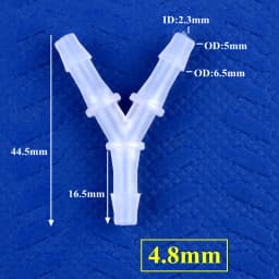 5~200pcs 2.4~12.7mm PP Y-Style Tee Connectors Aquarium Tank Air Pump Aerator Hose Pagoda Joints Irrigation Water Pipe Fittings