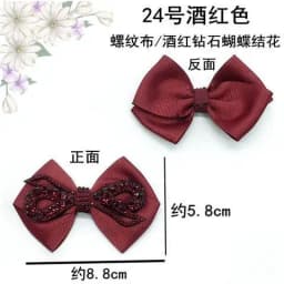 Women's single shoe Rhinestone bow cloth flower shoe surface decoration suede ladle shoes paste shoe repair accessories