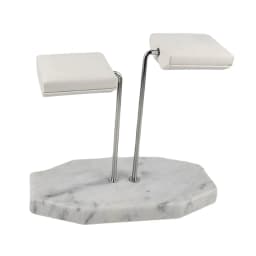 Marble Green Base Gold Support Watch Display Stand for Bracelet Double Watch Jewelry Organizer Watch Placement Jewelry Stand