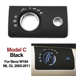 Car Interior Accessories Head Lamp Headlight Switch Button Cover Trim For Mercedes Benz W164 ML GL 300 350 450 500 2005-2011