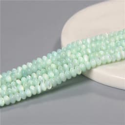 3*5mm Natural Shell Round Wheel Spacer Loose Beads Charm Pendant For Diy Earrings Bracelet Jewelry Art Crafts Making Supplies