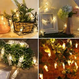 Garland Clothespins Led Photo Clip Lights String Weeding Decorations Christmas Ornaments New Year 2026 Home Decor 6/10M Bedroom