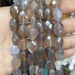 8 10 12mm Faceted Natural Stone Oval Shape Agates Crystal Turquoises Beads For Jewelry Making DIY Necklace Bracelet Accessories