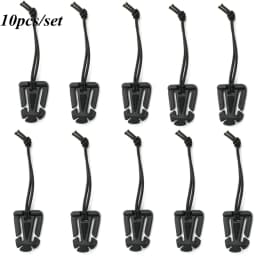 10pcs Tactical Gear Clip Molle Web Dominators for Backpack Straps Management Buckle Carabiner Clips Tube Strap MOlle Attachments