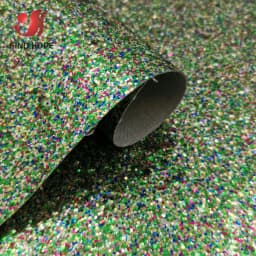 A4 Sequin Chunky Glitter Vinyl PU Faux Leather Sewing Fabric Shiny Iridescent Bow Craft DIY Earring Handmade Patchwork Material
