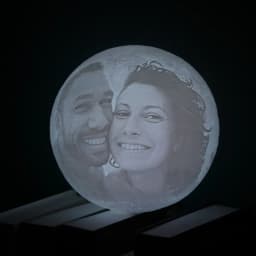 Customized Photo/Text Moon Lamp personalized Rechargeable Night Light Holiday valentine mother's day Kids friends gift