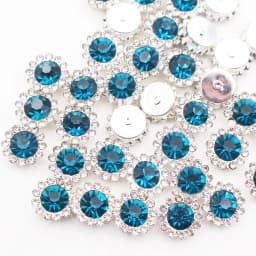 8mm-12mm Sunflower Silver Claw Sew On Rhinestones Glitter Crystals Stones Fabric Glass Beads DIY Sewing Rhinestones Crafts Gems