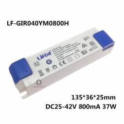 Lifud LED Driver 20W-60W YM YS 700mA 800mA 900mA 1000mA 1050mA 1200mA 1300mA 1400mA 1500mA 25-40V High PF Lighting Transformer