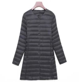SEDUTMO Winter Oversize Womens Duck Down Jackets Ultra Light Coat Long Puffer Jacket Casual Black Autumn Parkas ED838