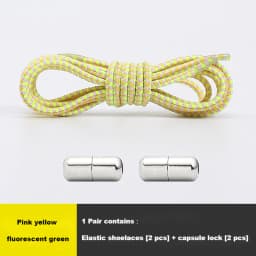Colourful No Tie Shoe laces Round Shoelaces for Sneakers Elastic Laces without ties Kids Adult Quick Shoe lace Rubber Bands