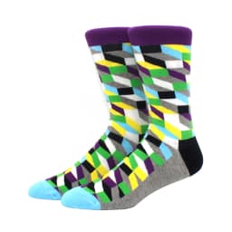 Male Tide Brand men cotton Socks Gradient Color summer Style long wedding sock Men's High Funny Happy Business Socks man sox
