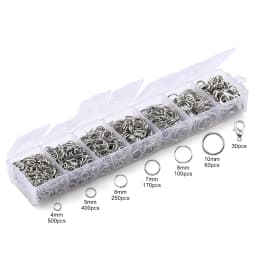 A Set Jewelry Findings Tool Set Open Jump Rings, Jewelry Pliers, Lobster Clasps Hooks, Jewelry Tweezers Jewelry Making Supplies