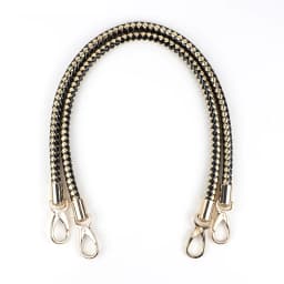 2pcs High Quality PU Leather Handbag Handles Handmade Alloy Metal Bag DIY Accessories Braided Rope Bag Shoulder Bag Strap KZ0346